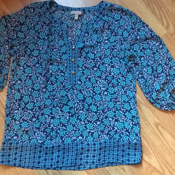 Banana Republic Tops - {Banana Republic} Patterned Blouse